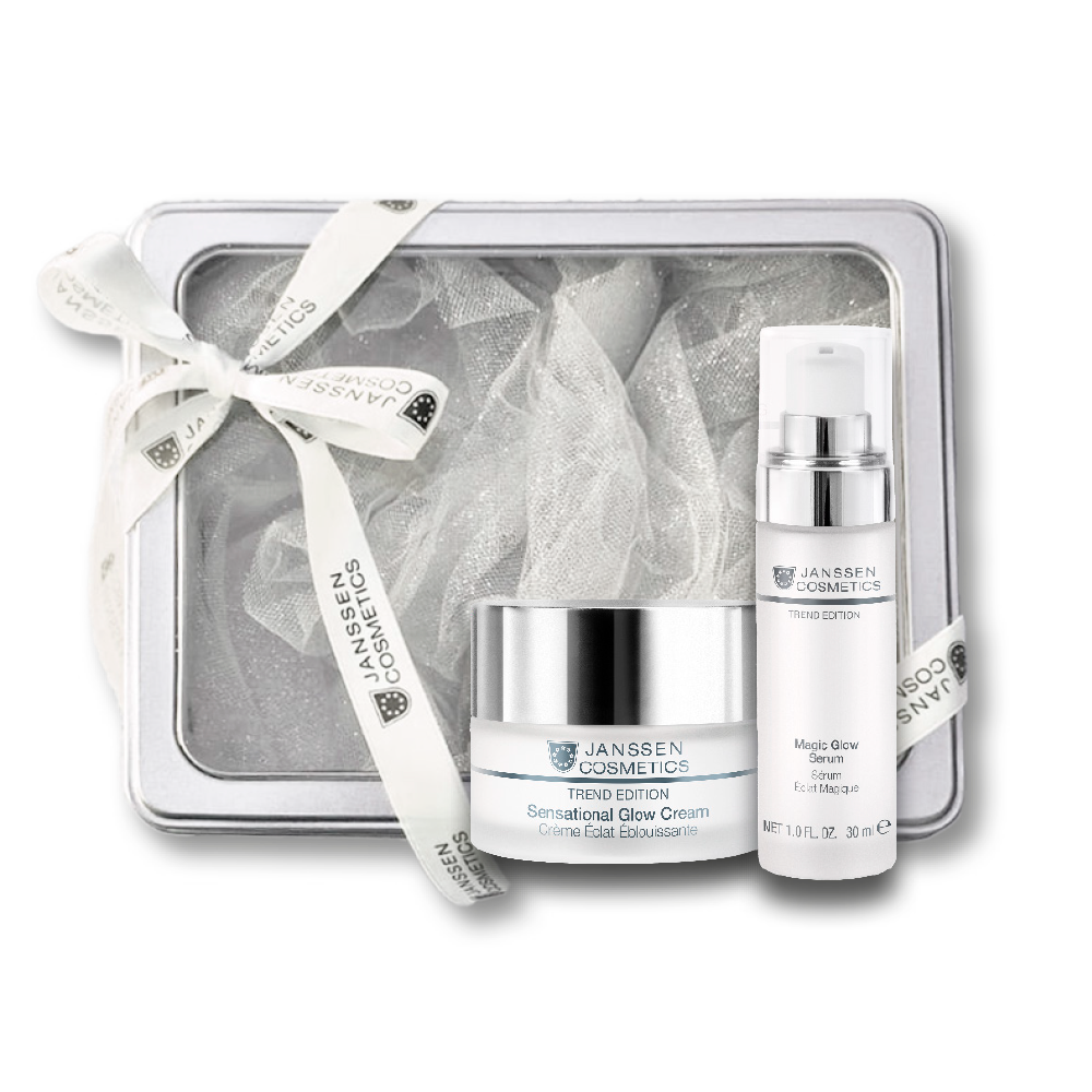 Sensational Glow Cream 50 ml + Magic Glow Serum 30 ml + tin box